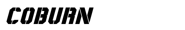 Coburn font preview